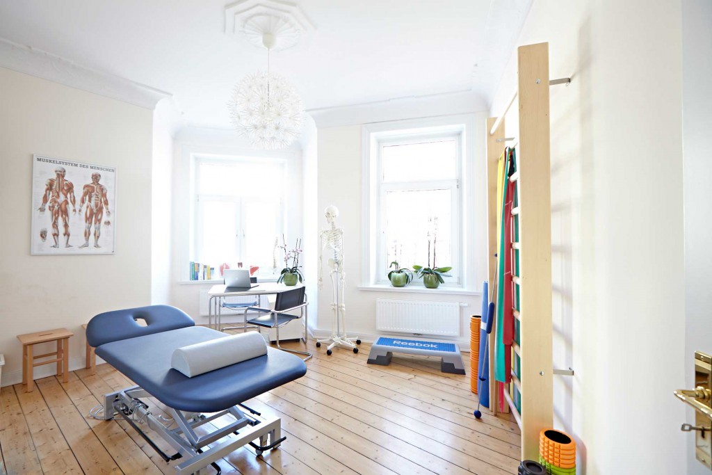 Behandlungsraum - Praxis Physiotherapie und Manualtherapie Hamburg Eppendorf/Hoheluft