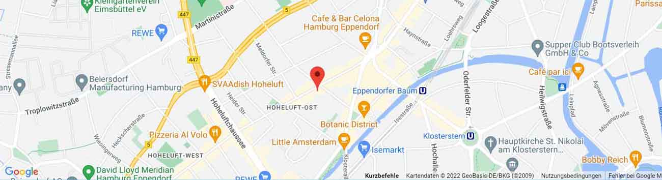 Google Maps -Physiotherapiepraxis Hoheluft Ost - Ira Isabella Ebert